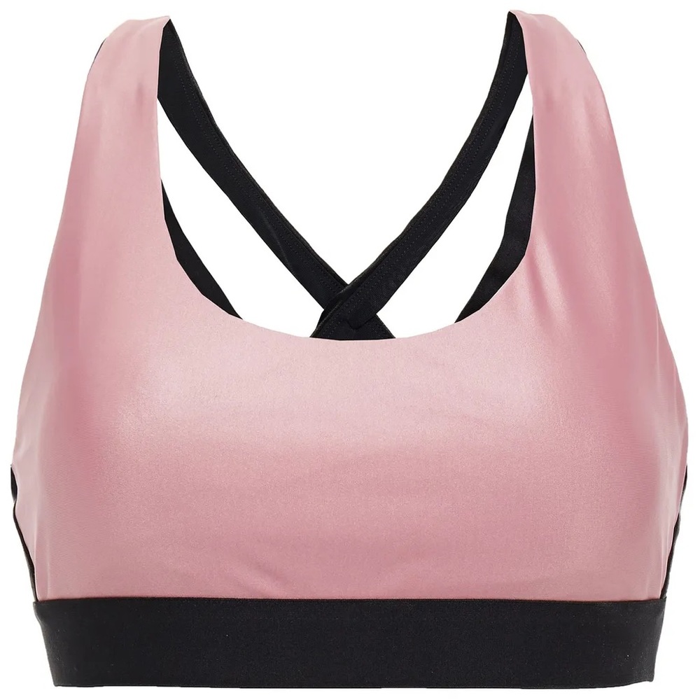 brand new never worn metallic two tone sports bra